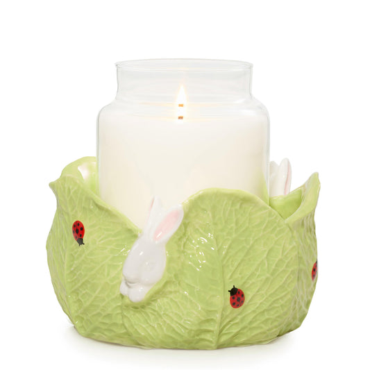 Ceramic Easter Bunny Jar Candle Holder (S4KGV)
