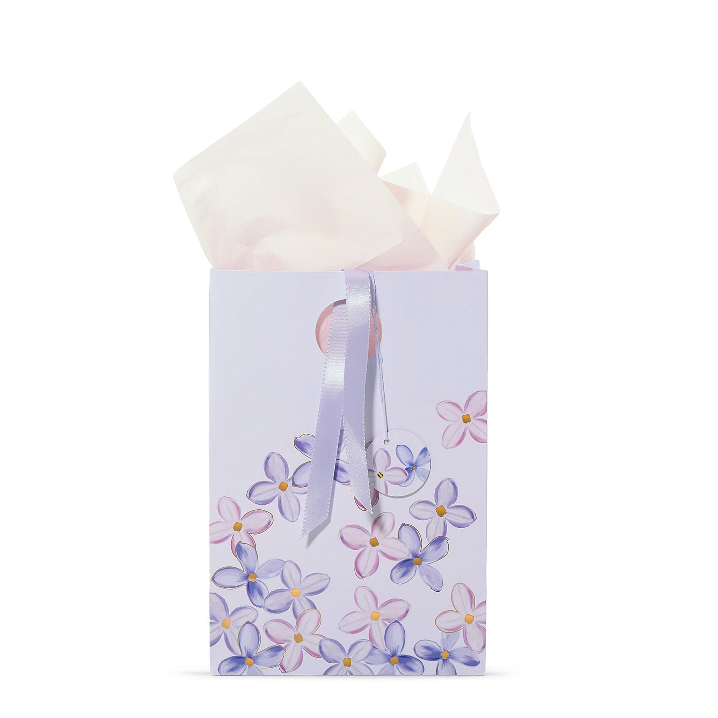 Purple Lilac Floral Gift Bag (S4S4J)